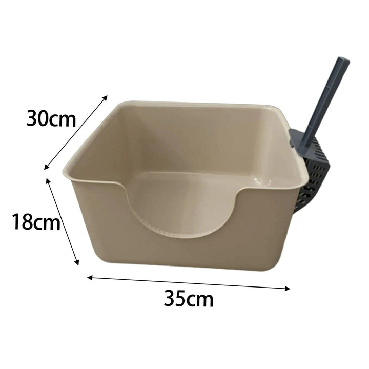 Open Top Anti-Splashing Pet Litter Tray Box - themiraclebrands.com