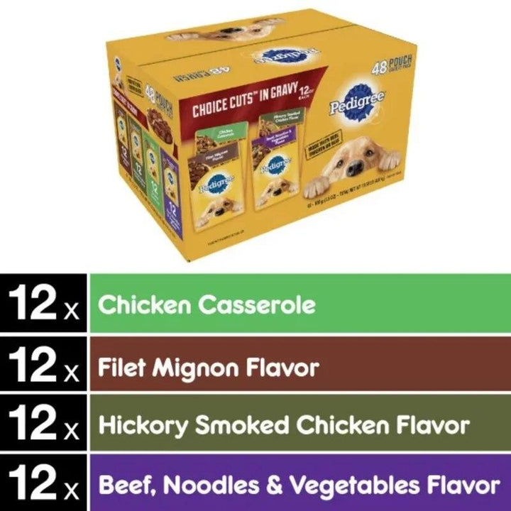 PEDIGREE Choice Cuts Wet Dog Food 48 Pack - themiraclebrands.com