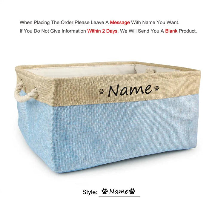 Personalized Pet Toy Basket - themiraclebrands.com