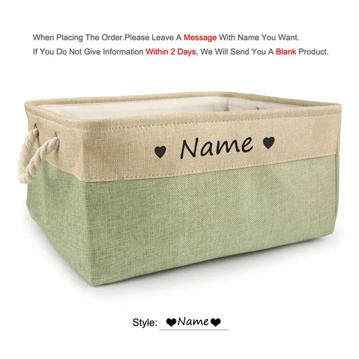 Personalized Pet Toy Basket - themiraclebrands.com