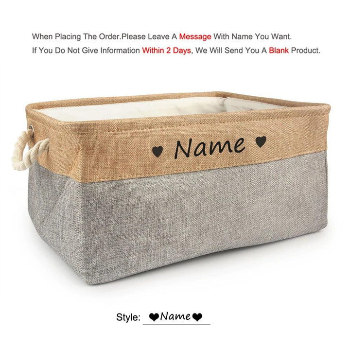 Personalized Pet Toy Basket - themiraclebrands.com