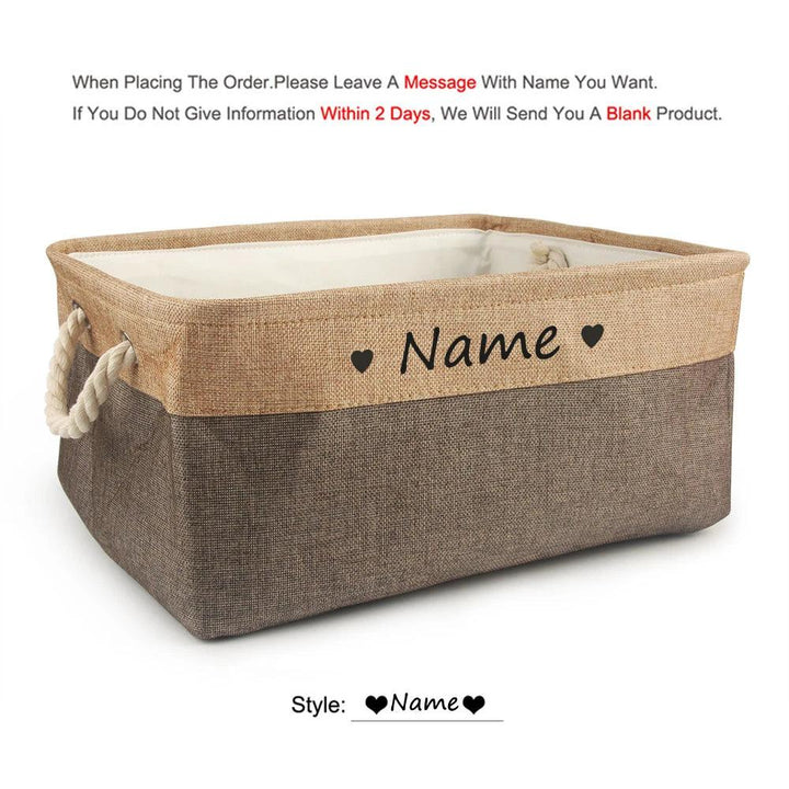 Personalized Pet Toy Basket - themiraclebrands.com