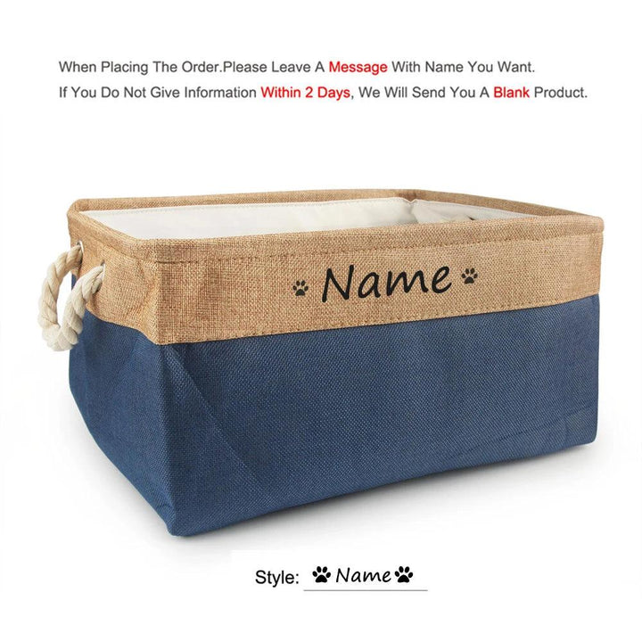 Personalized Pet Toy Basket - themiraclebrands.com