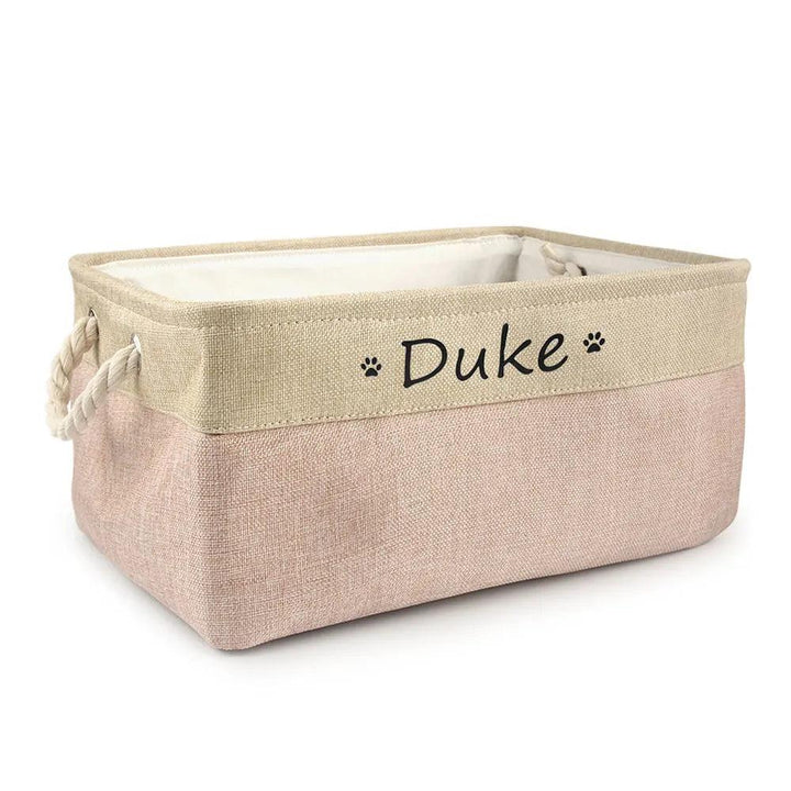 Personalized Pet Toy Basket - themiraclebrands.com