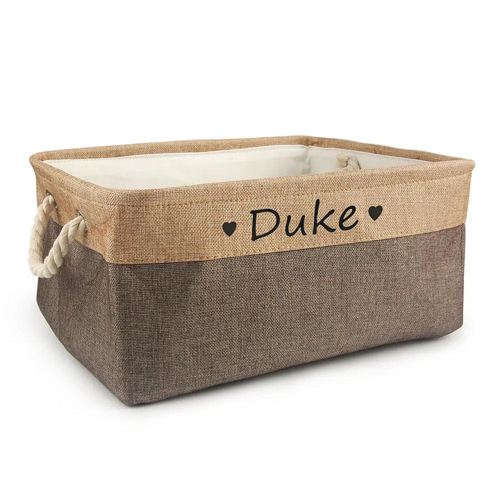 Personalized Pet Toy Basket - themiraclebrands.com