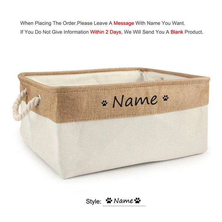 Personalized Pet Toy Basket - themiraclebrands.com