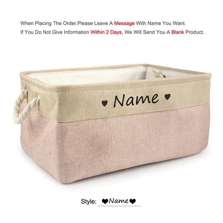 Personalized Pet Toy Basket - themiraclebrands.com