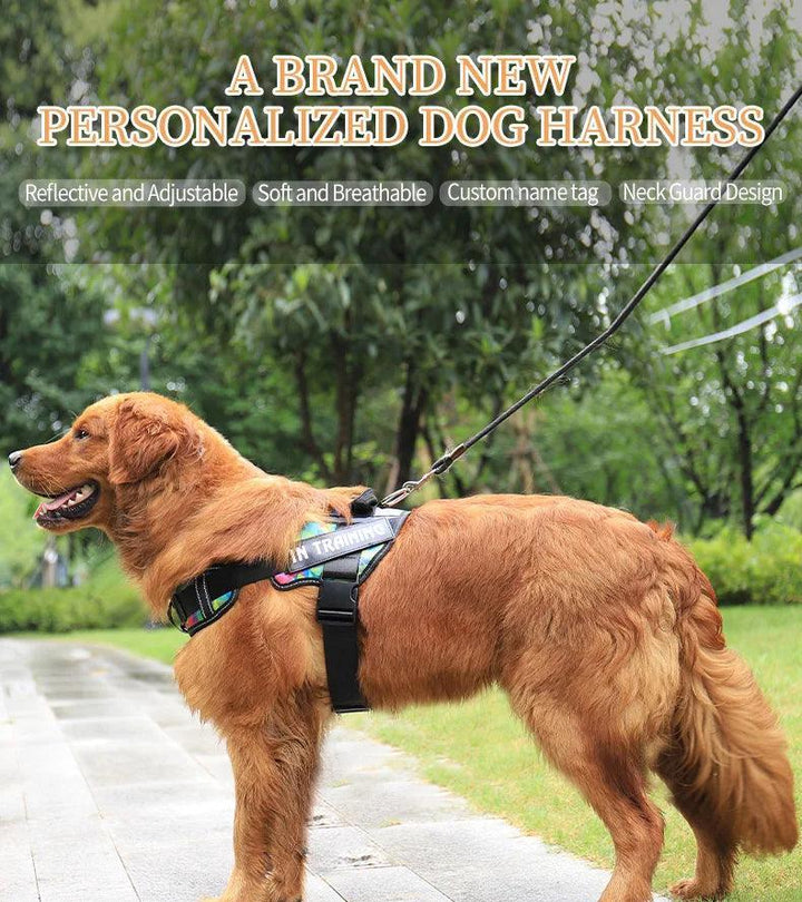 Personalized Reflective Neck Guard Dog Chest Strap - themiraclebrands.com