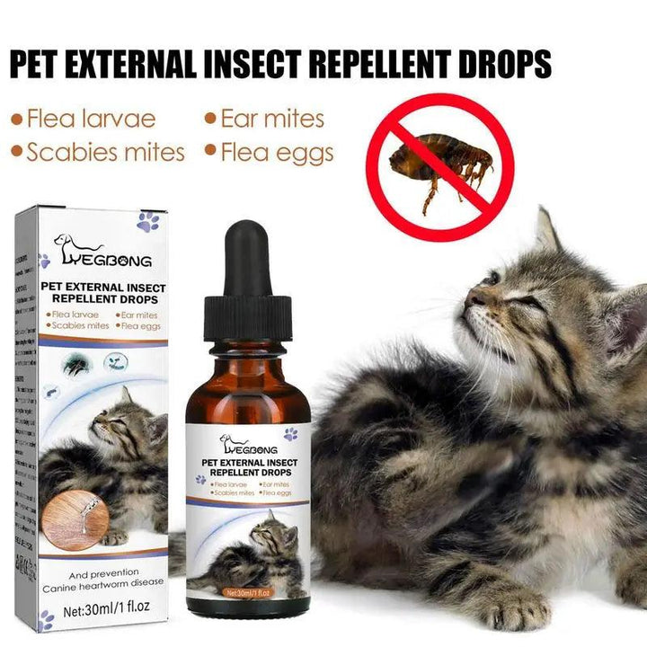 Pet Anti-Flea Drops 30ml Insecticide Lice Remover - themiraclebrands.com