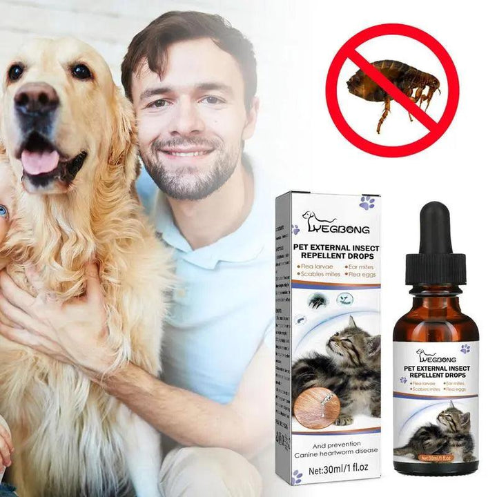 Pet Anti-Flea Drops 30ml Insecticide Lice Remover - themiraclebrands.com