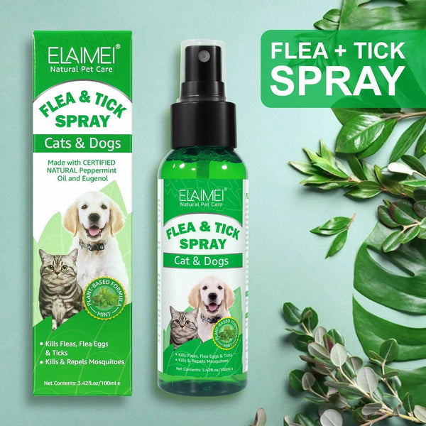 PET Flea & Tick Spray Dogs Cats 100ml - themiraclebrands.com