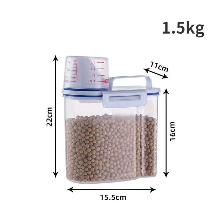 Pet Food Storage Pail with Measuring Cup 1.5kg/2kg - themiraclebrands.com