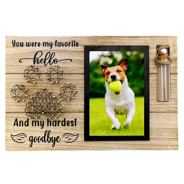 Pet Memorial Photo Frame with Ash Bottle - themiraclebrands.com