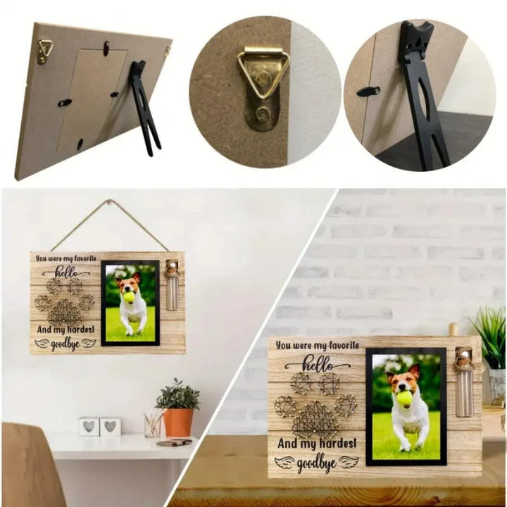 Pet Memorial Photo Frame with Ash Bottle - themiraclebrands.com