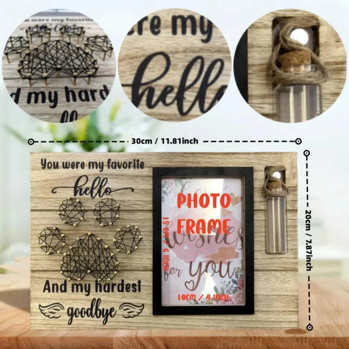 Pet Memorial Photo Frame with Ash Bottle - themiraclebrands.com