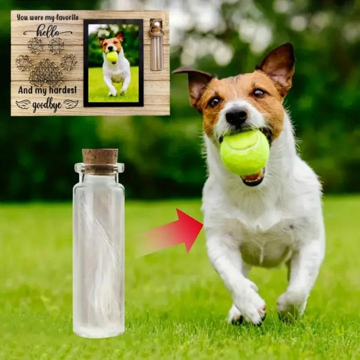 Pet Memorial Photo Frame with Ash Bottle - themiraclebrands.com