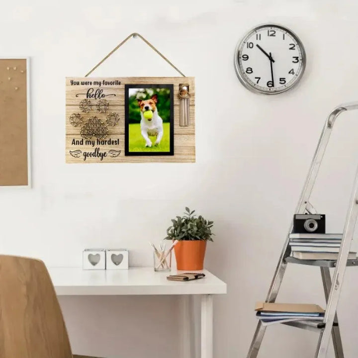 Pet Memorial Photo Frame with Ash Bottle - themiraclebrands.com