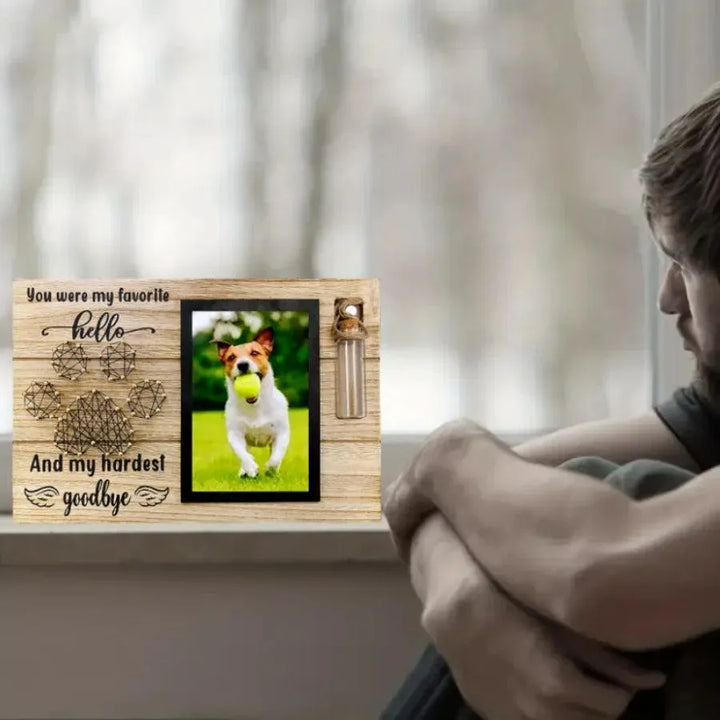 Pet Memorial Photo Frame with Ash Bottle - themiraclebrands.com