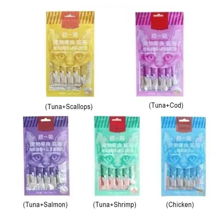 Pet Snacks Cat Strips Pack 70g/bag x 5 - themiraclebrands.com