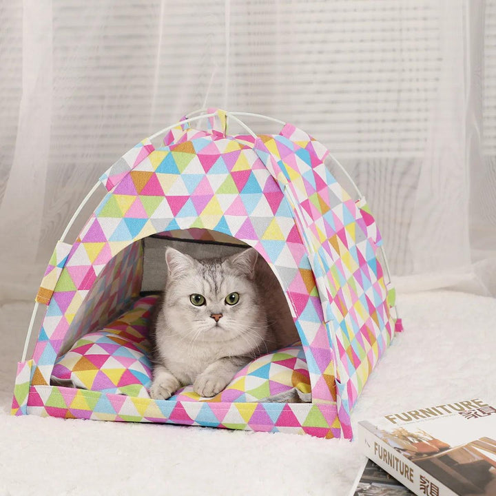 Pet Tent Bed Cozy Retreat for Cats - themiraclebrands.com