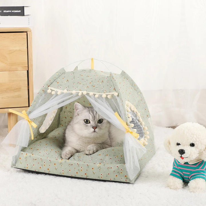 Pet Tent Bed Cozy Retreat for Cats - themiraclebrands.com