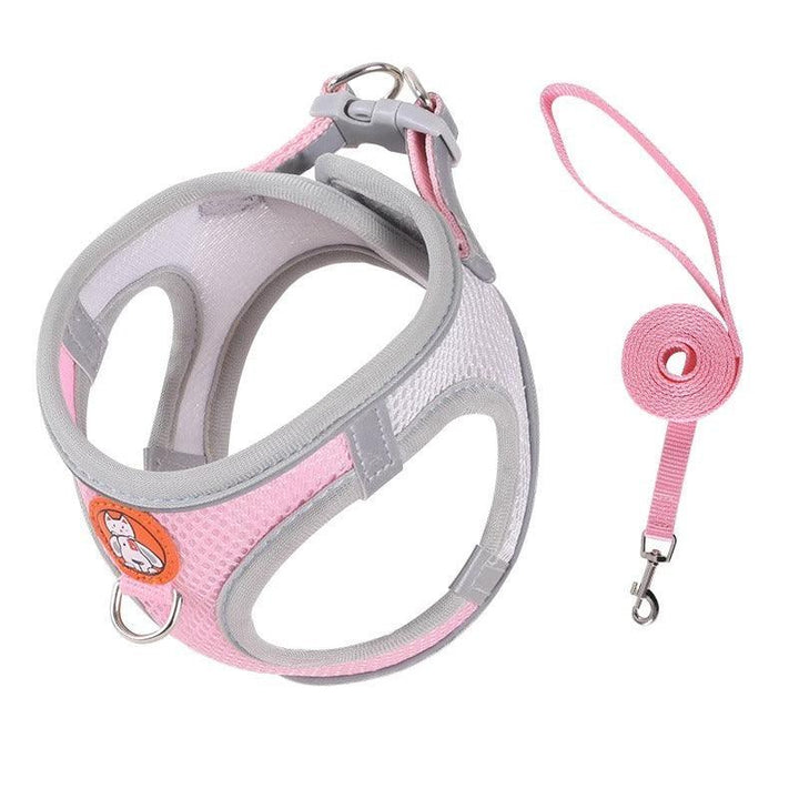 Reflective Nylon Pet Leash and Harness Set - themiraclebrands.com