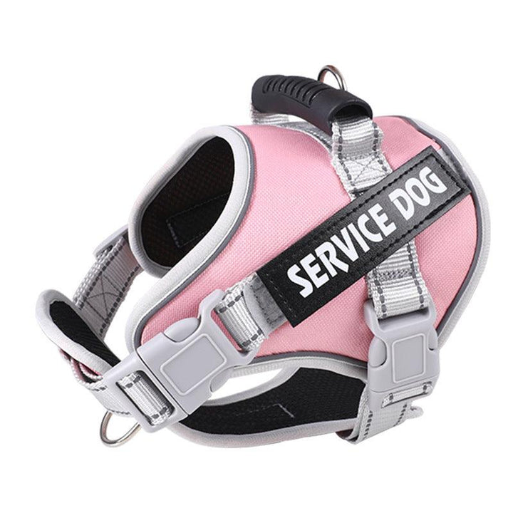 Personalized Reflective Nylon Dog Chest Strap | Large Dog Vest Style - themiraclebrands.com