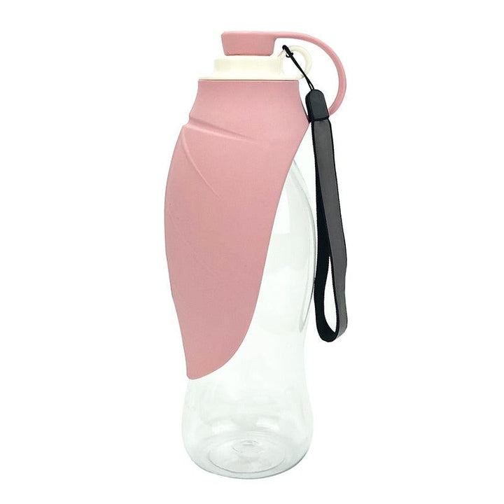 Portable Pet Dog Water Bottle 580ml Silicone Leaf Travel Bowl - themiraclebrands.com