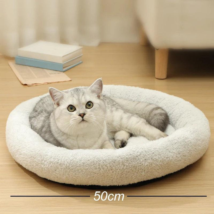 Plush Cozy Cat Dog Bed Basket - themiraclebrands.com