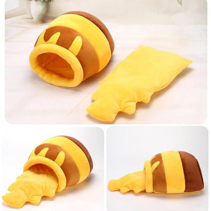 Plush Cozy Cat Dog Bed Basket - themiraclebrands.com