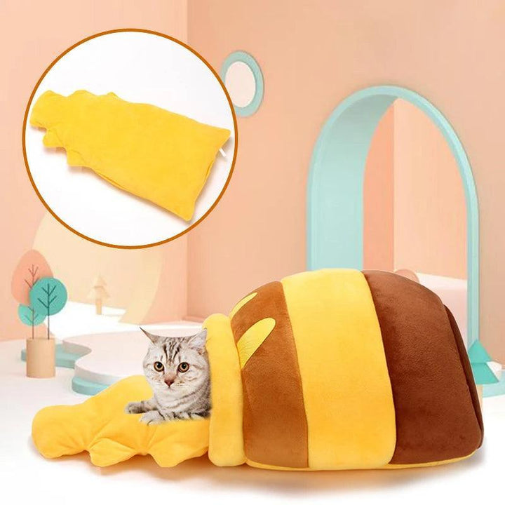 Plush Cozy Cat Dog Bed Basket - themiraclebrands.com