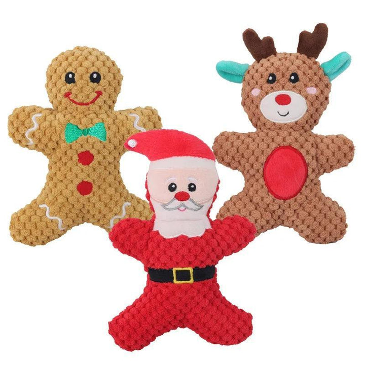 Plush Santa Chewing Toy for Pets - themiraclebrands.com