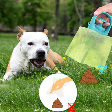 Portable Dog Poop Scooper with Bag Dispenser - themiraclebrands.com