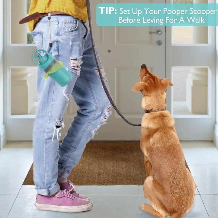 Portable Dog Poop Scooper with Bag Dispenser - themiraclebrands.com