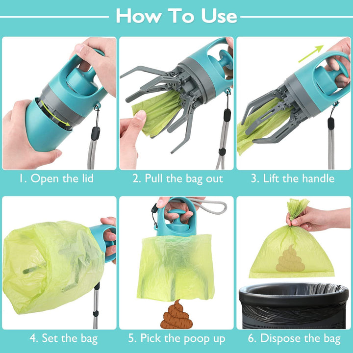 Portable Dog Poop Scooper with Bag Dispenser - themiraclebrands.com