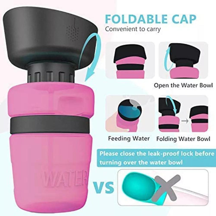 Portable Foldable Pet Water Bottle Feeder - themiraclebrands.com