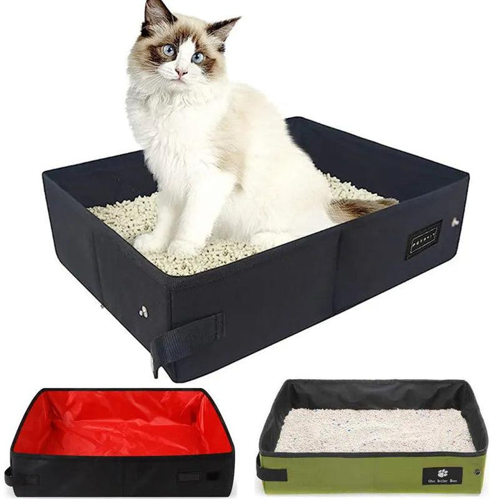 Portable Waterproof Oxford Cloth Cat Litter Box - themiraclebrands.com