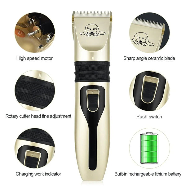 Rechargeable Pet Hair Clipper Set
