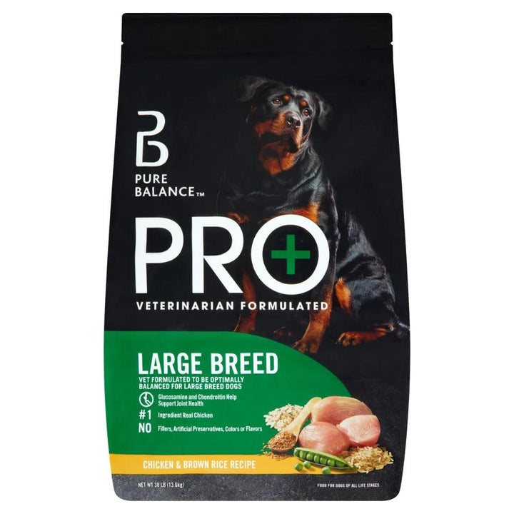 Pure Balance Pro+ Large Breed Chicken Brown Rice 30 lbs - themiraclebrands.com