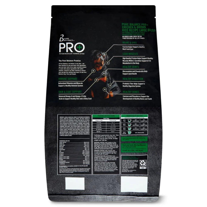 Pure Balance Pro+ Large Breed Chicken Brown Rice 30 lbs - themiraclebrands.com