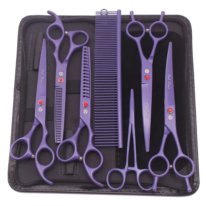 Purple Dragon Grooming Scissors 7" & 6.5" - themiraclebrands.com