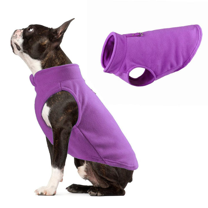 Solid Fleece Pet Vest - Thickened Dog Clothes - themiraclebrands.com