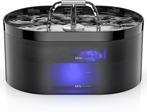 Cat Water Fountain 2.2L – Quiet Automatic Pet Fountain with LED & Filters
