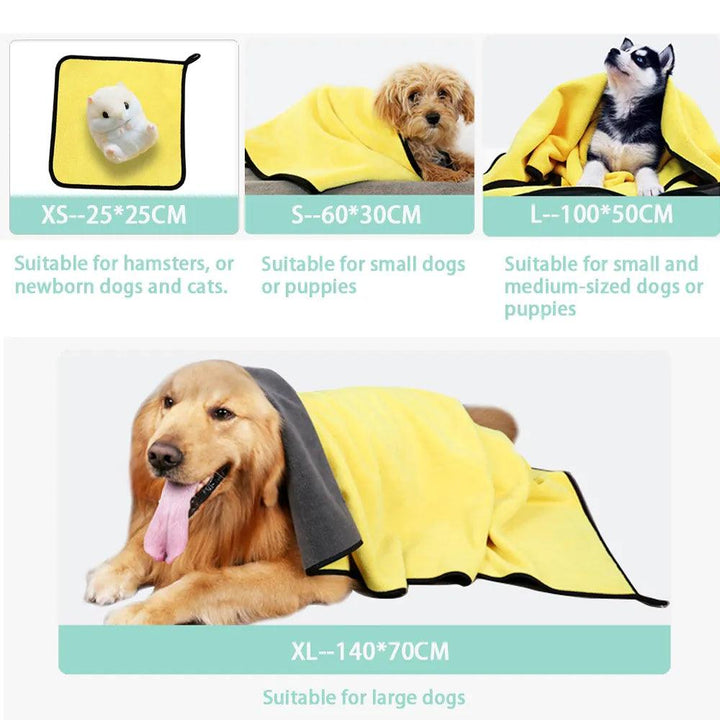 Quick-Drying Soft Absorbent Pet Towels - themiraclebrands.com