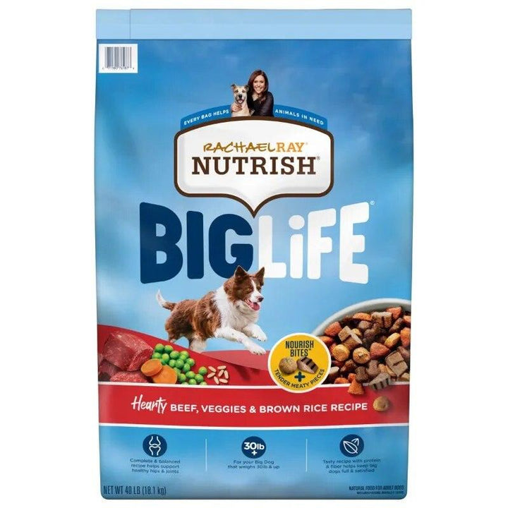 Rachael Ray Nutrish Big Life Beef Dog Food 40lb - themiraclebrands.com