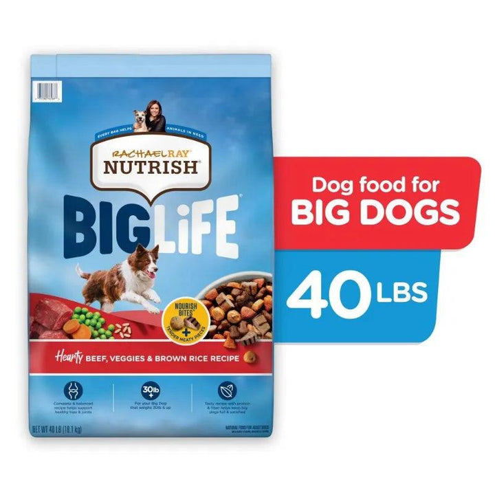 Rachael Ray Nutrish Big Life Beef Dog Food 40lb - themiraclebrands.com