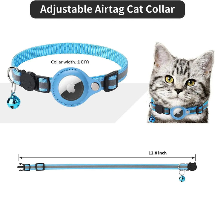 Reflective Cat Collar with Airtag Tracker - themiraclebrands.com