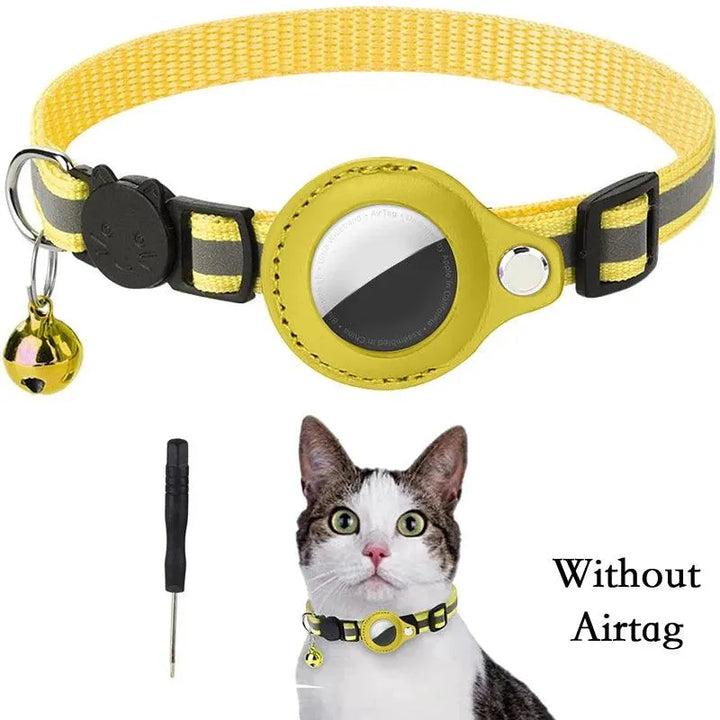 Reflective Cat Collar with Airtag Tracker - themiraclebrands.com