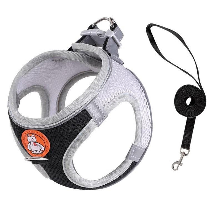 Reflective Nylon Pet Leash and Harness Set - themiraclebrands.com