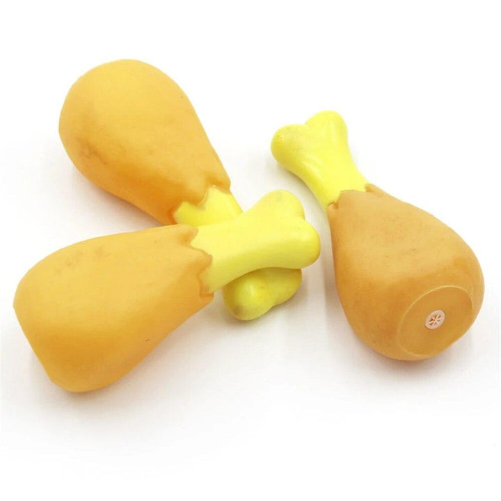 Rubber Chicken Leg Squeaky Pet Toy - themiraclebrands.com